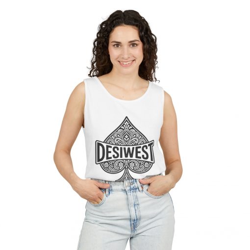 Unisex Tank Top with Spade Design, Casual Wear, Summer Essential, Gift for Gamers, Adjustable Fit, Stylish & Comfortable - Image 3