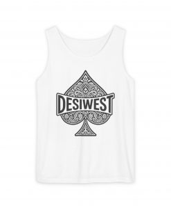 Unisex Tank Top with Spade Design, Casual Wear, Summer Essential, Gift for Gamers, Adjustable Fit, Stylish & Comfortable