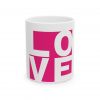 Love Ceramic Mug - Perfect Gift for Coffee Lovers, Valentine's Day, Tea Drinkers, Home Decor, Office Mug