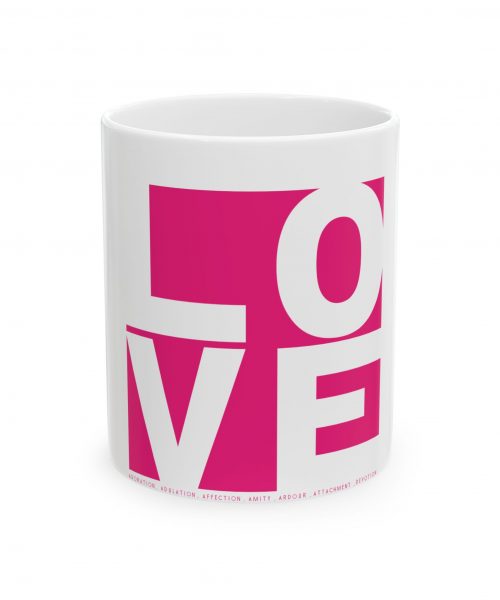 Love Ceramic Mug - Perfect Gift for Coffee Lovers, Valentine's Day, Tea Drinkers, Home Decor, Office Mug