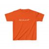 Orange Stylish Kids Tee, Trendy Kids Cotton Shirt, Perfect for Playdates, Birthdays, Everyday Wear, Gift for Young Trendsetters