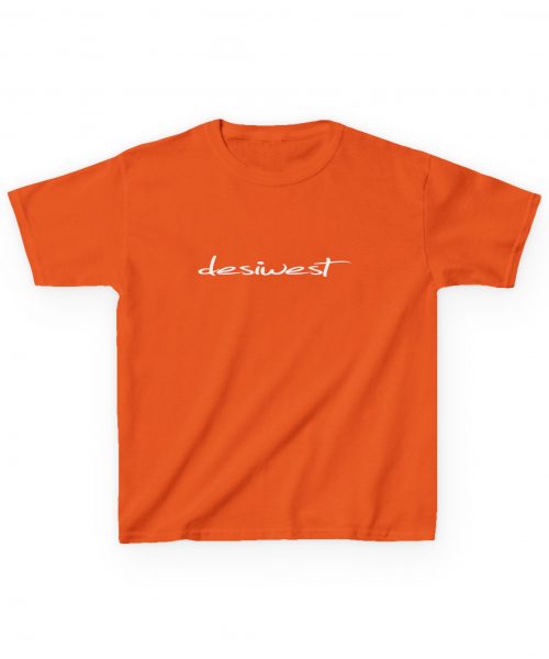 Orange Stylish Kids Tee, Trendy Kids Cotton Shirt, Perfect for Playdates, Birthdays, Everyday Wear, Gift for Young Trendsetters