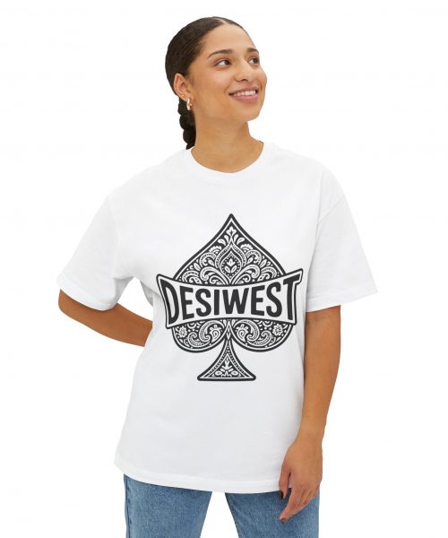 DesiWest Oversized Boxy Tee, Unisex Graphic T-Shirt, Casual Streetwear, Gift for Him/Her, Trendy Summer Top