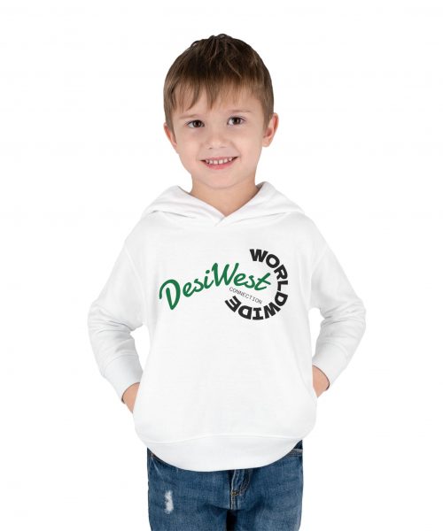 Alternative view of Stylish Toddler Hoodie with Bold 'DESIWEST 77' Design, Cozy Pullover Fleece for Kids, Perfect Gift for Birthdays and Special Occasions