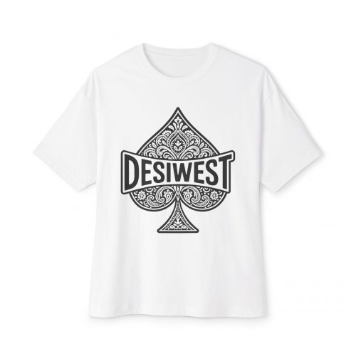 DesiWest Oversized Boxy Tee, Unisex Graphic T-Shirt, Casual Streetwear, Gift for Him/Her, Trendy Summer Top