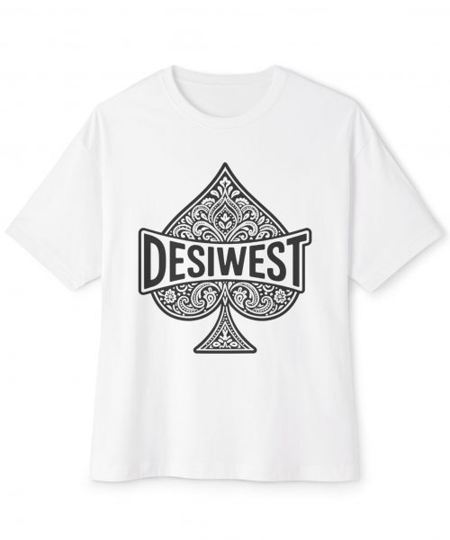 DesiWest Oversized Boxy Tee, Unisex Graphic T-Shirt, Casual Streetwear, Gift for Him/Her, Trendy Summer Top