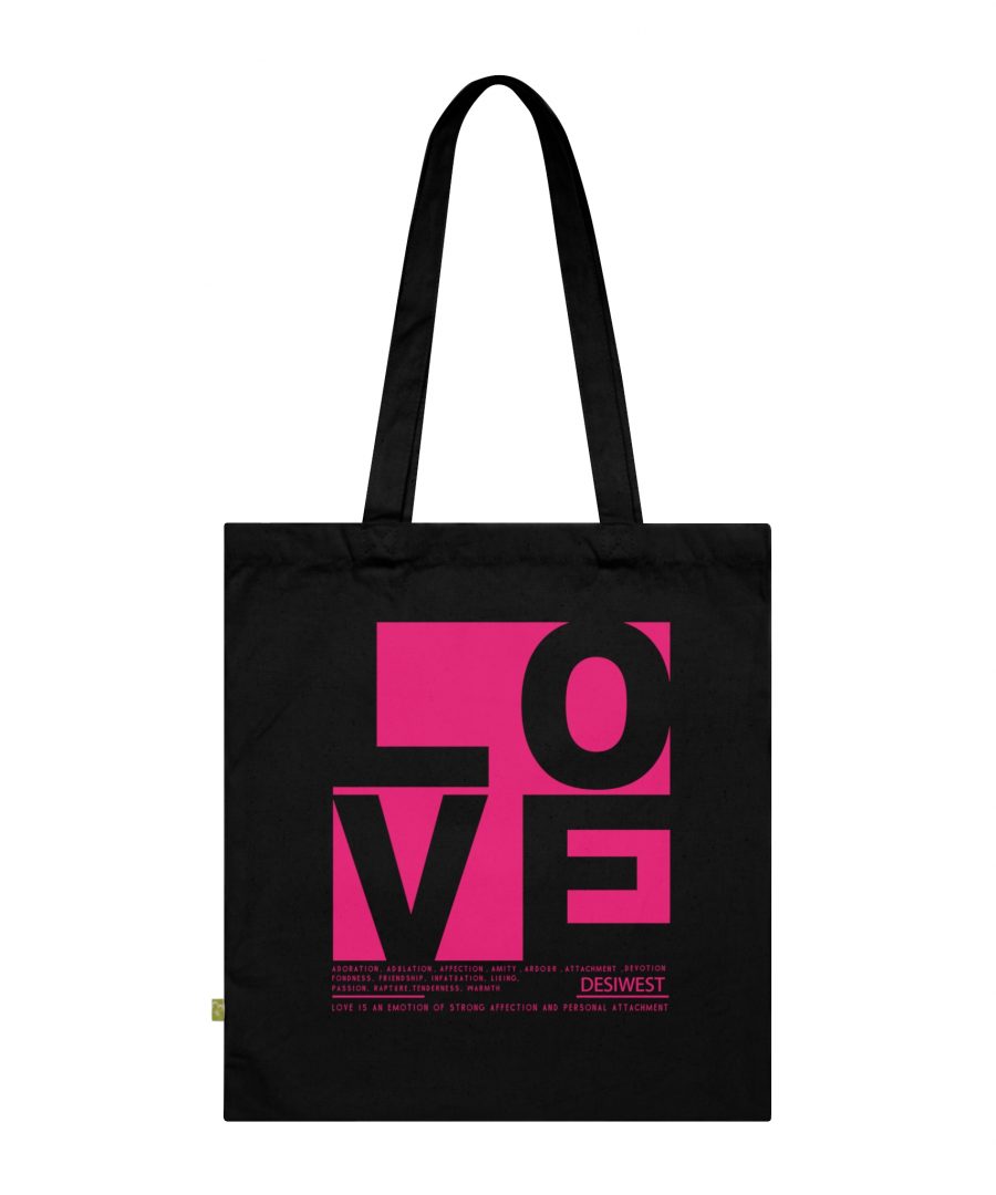 Organic Cotton Love Tote Bag
